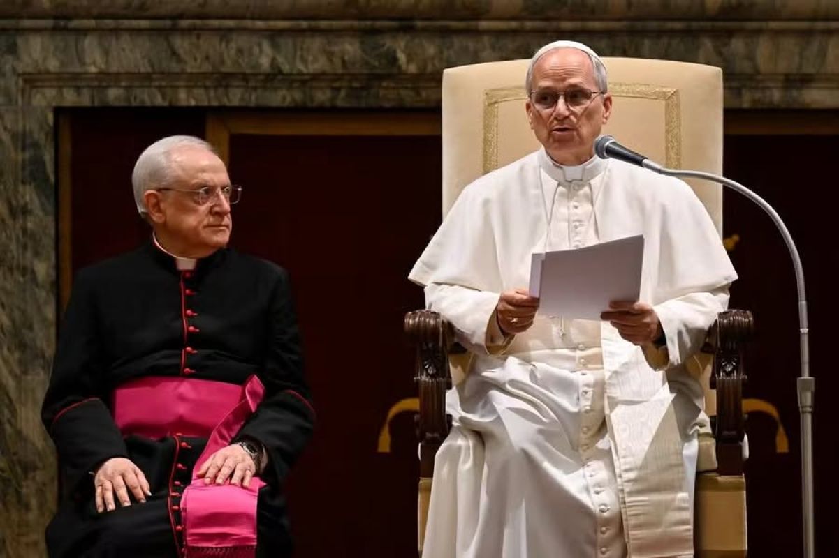 Papa Leão XIV defende casamento heterossexual e critica guerras em primeiro discurso a diplomatas