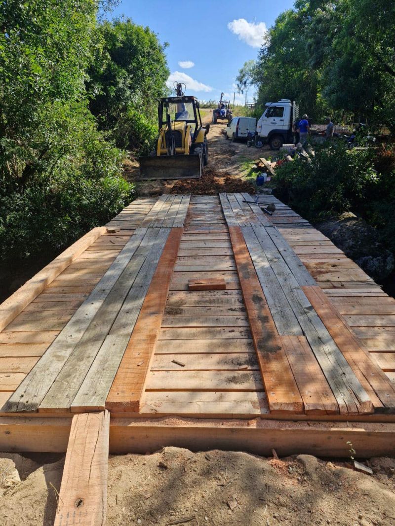 Ponte do Passo dos Ratos é reconstruída com parceria entre Canguçu e Cerrito