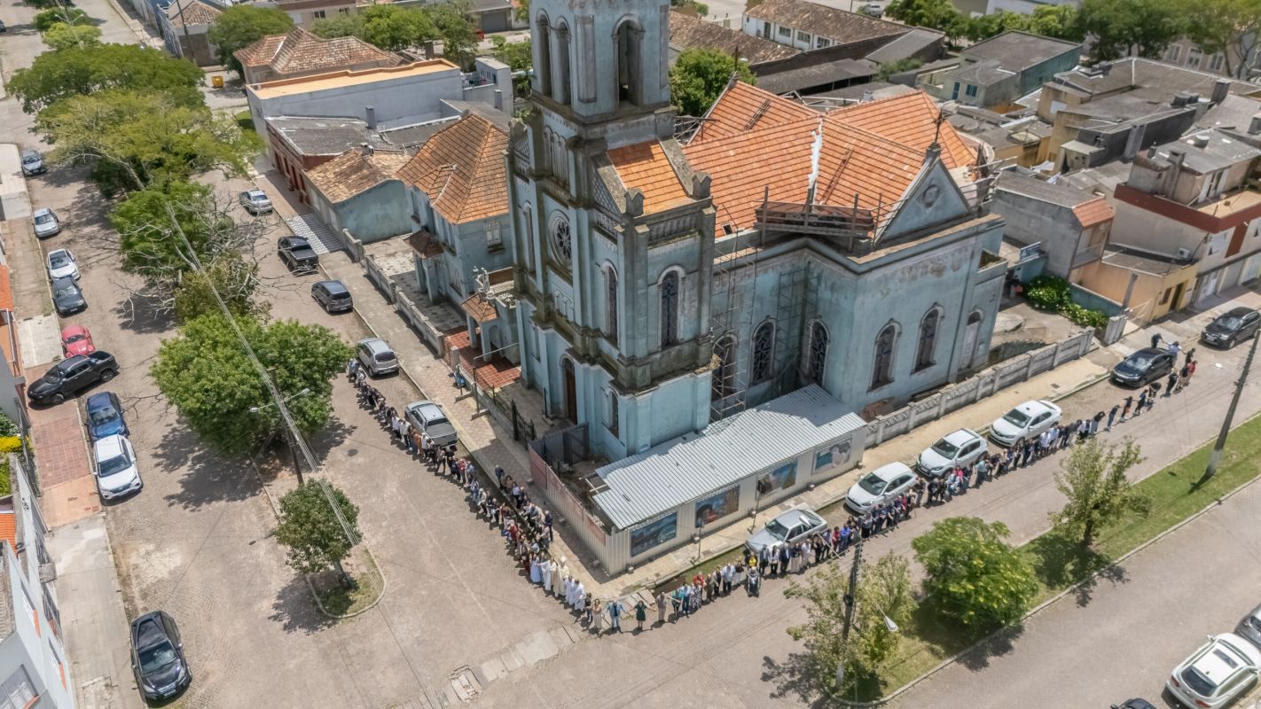 Projeto de restauração do forro de estuque da Igreja Imaculada Conceição, em Jaguarão, é lançado