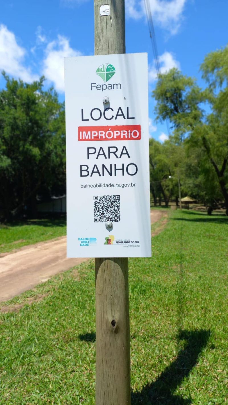 Balneário de Cerrito é classificado como impróprio para banho na temporada 2024-2025