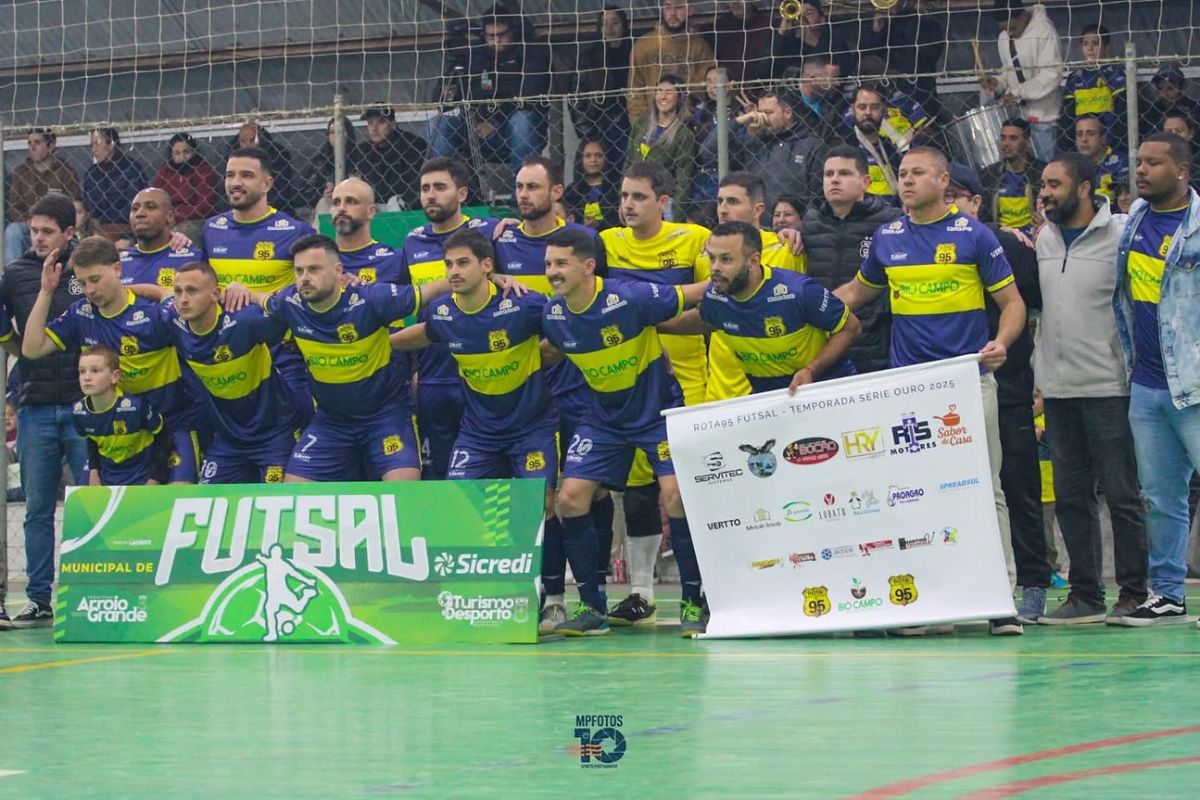 Solenidade e disputa por taça marcam o início do Campeonato Municipal de Futsal 2025 em Arroio Grande