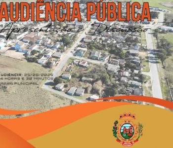 Pedras Altas: População é convidada a participar da Audiência Pública da LDO 2026 em Pedras Altas