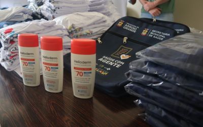 Profissionais da Saúde de Arroio Grande recebem novos uniformes e equipamentos de proteção