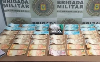 Brigada Militar prende mulher por tráfico de drogas em Pelotas e apreende 110g de crack