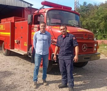 Prefeito de Arroio Grande solicita viatura e reforços para o Corpo de Bombeiros em visita à capital