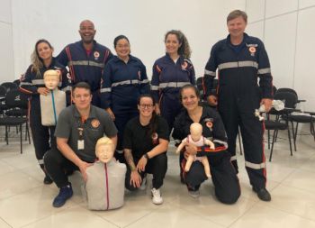 Samu de Pelotas realiza treinamento de Suporte Básico de Vida para equipes de urgência