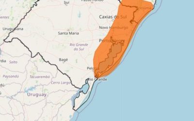  Inmet emite alerta para acumulado de chuva no Rio Grande do Sul