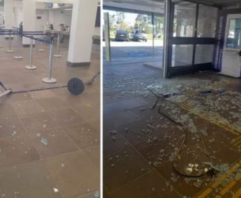 Homem vandaliza aeroporto de Pelotas e agride funcionário após perder voo