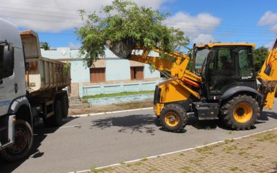 Município de Cerrito atua para remover entulhos gerados pelo temporal