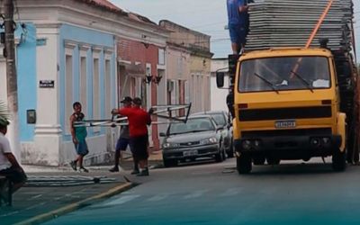 Preparativos para o Carnaval de Arroio Grande 2025 ganham força com início das montagens das estruturas